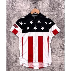 Twin Six Cycling Jersery Small Mens American Flag Full Zip